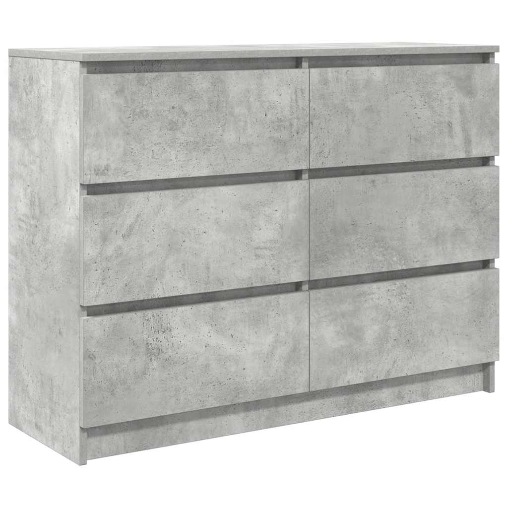 Skjenk betonggrå 100x35x76 cm konstruert tre