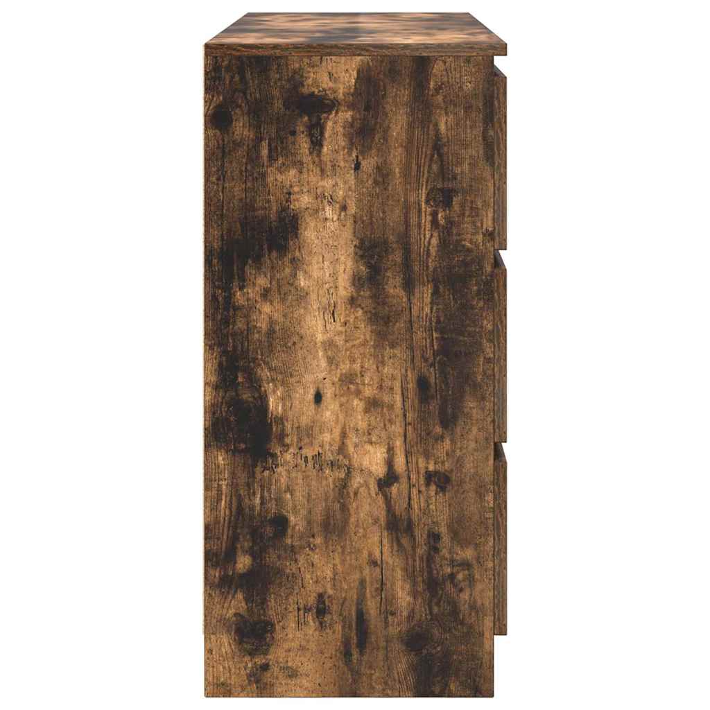 Skjenk røkt eik 100x35x76 cm konstruert tre