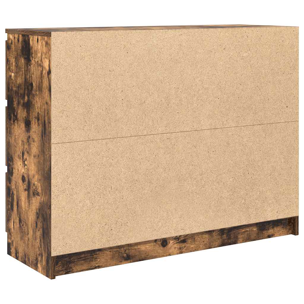 Skjenk røkt eik 100x35x76 cm konstruert tre