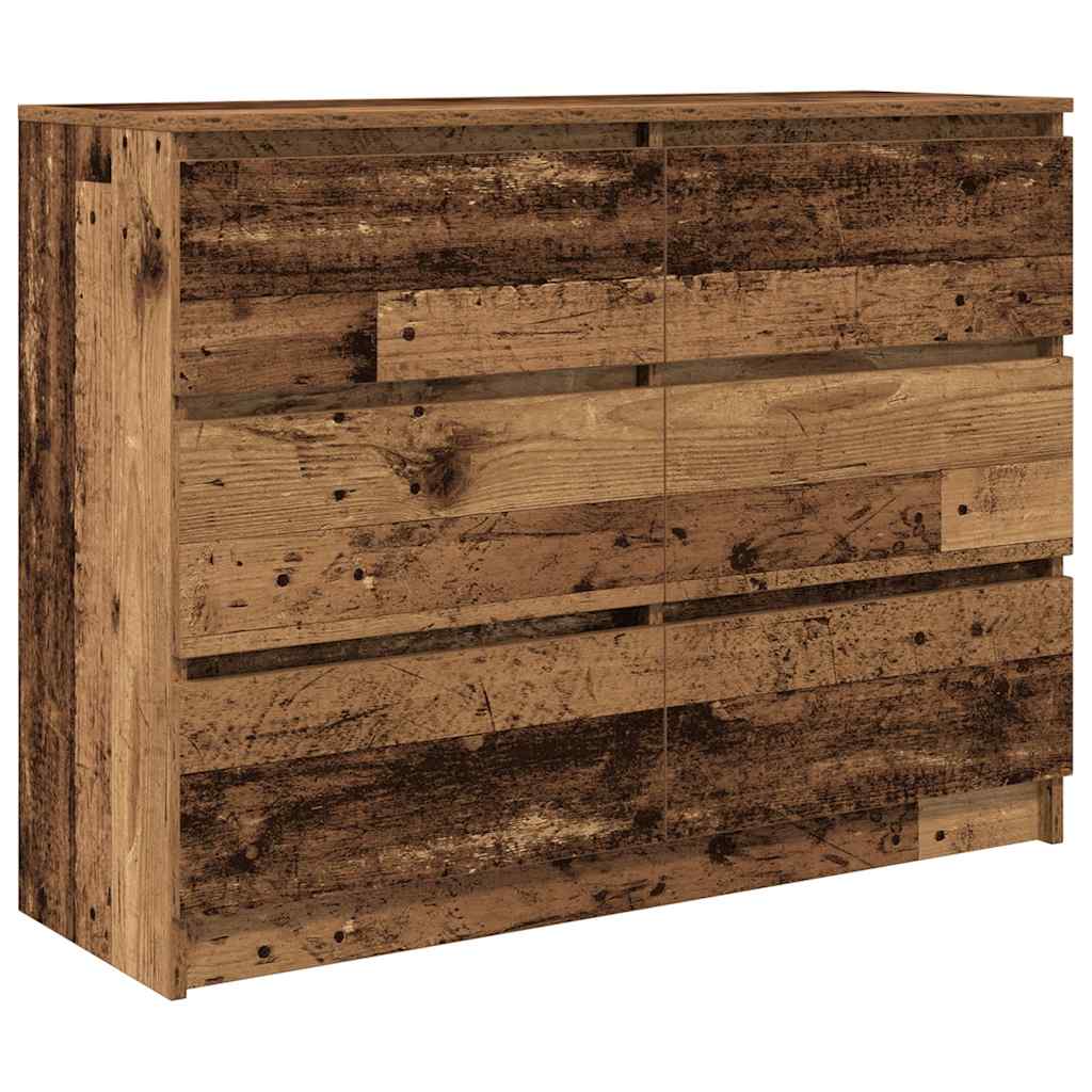 Skjenk gammelt tre 100x35x76 cm konstruert tre