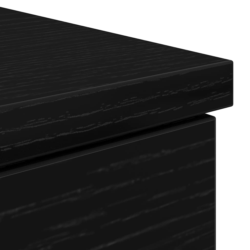 Skrivebord Svart eik Konstruert tre 140 x 49 x 76 cm