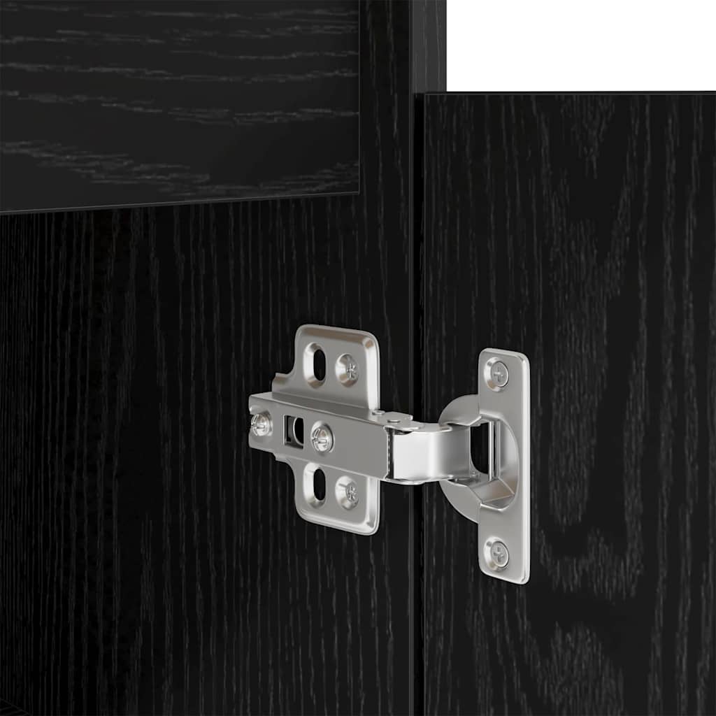 Skrivebord Svart eik Konstruert tre 140 x 49 x 76 cm