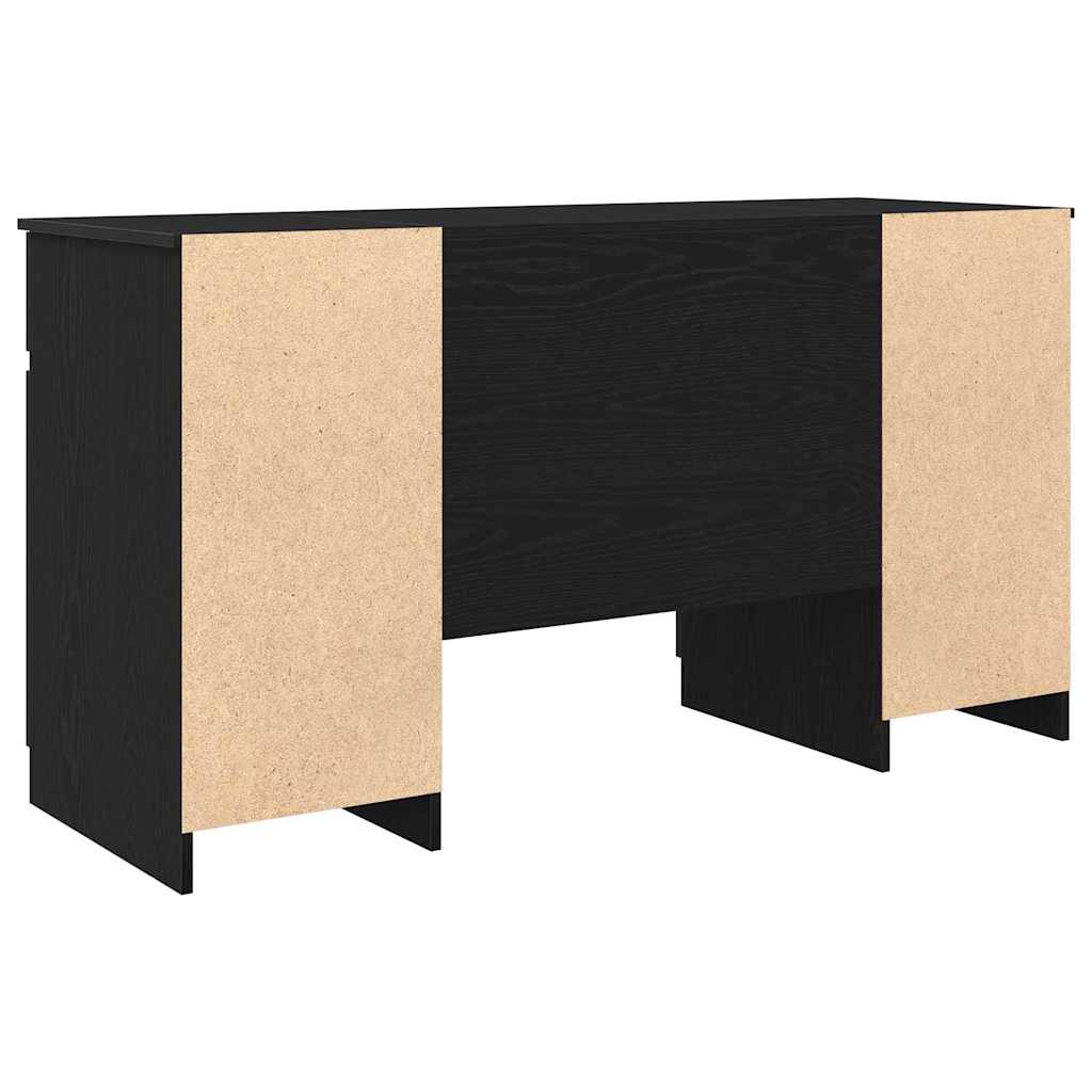 Skrivebord Svart eik Konstruert tre 140 x 49 x 76 cm