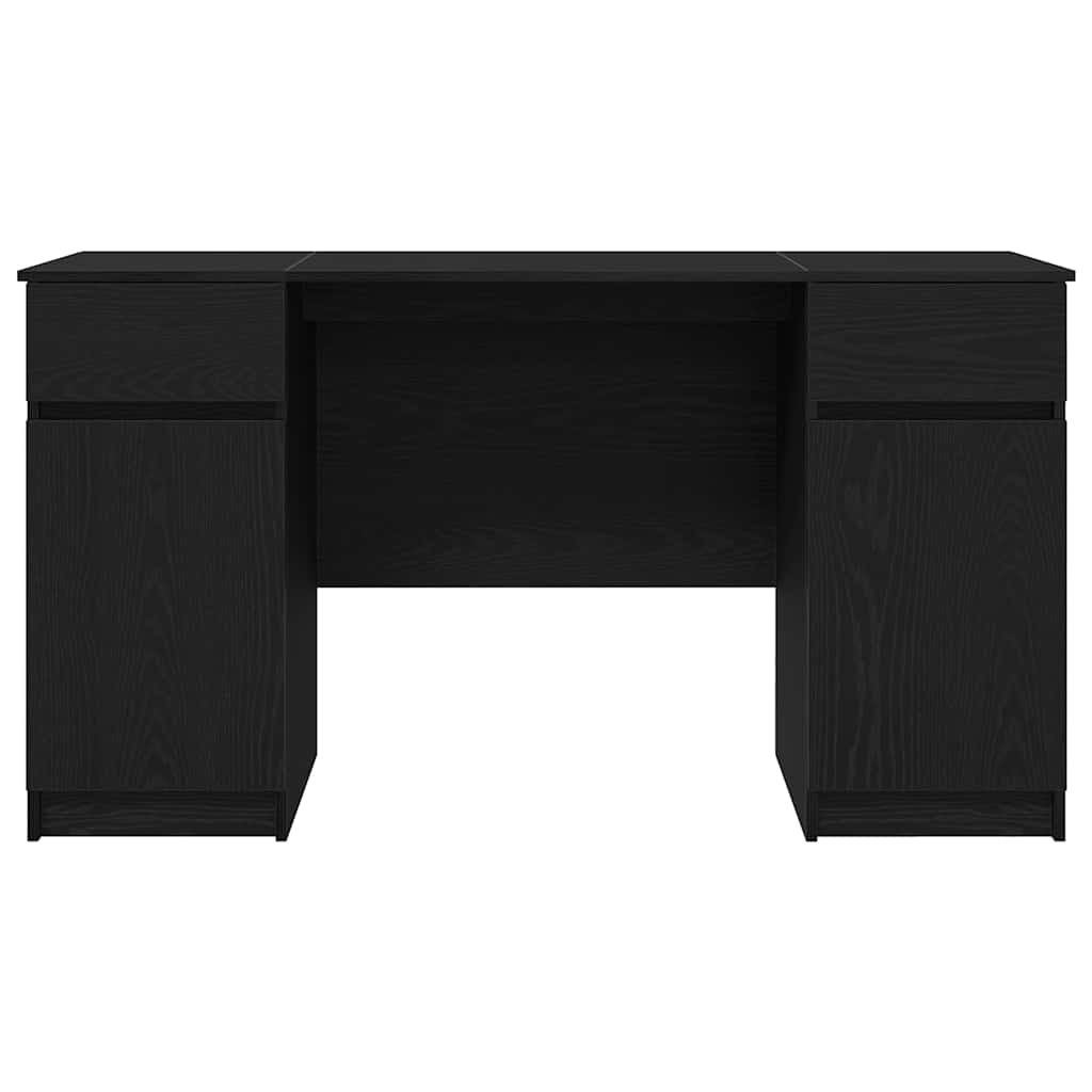 Skrivebord Svart eik Konstruert tre 140 x 49 x 76 cm