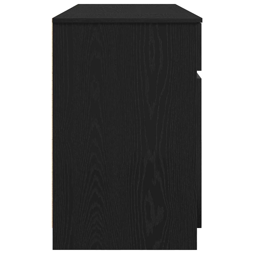 Skrivebord Svart eik Konstruert tre 140 x 49 x 76 cm