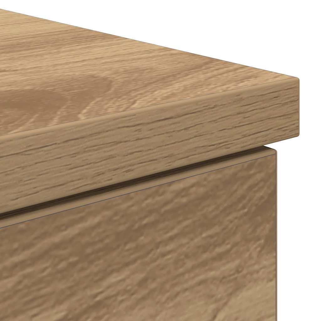 Skrivebord med dør artisan eik 140 x 49 x 76 cm Konstruert tre