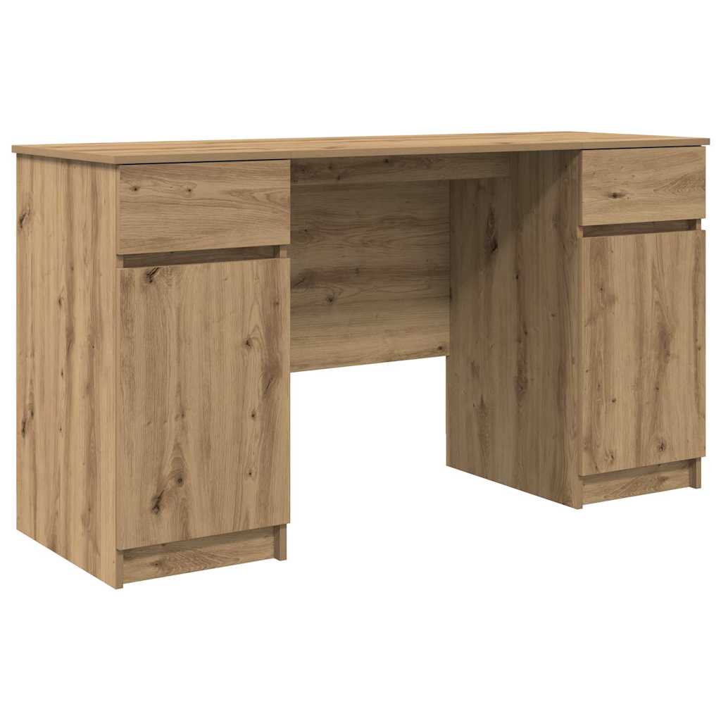 Skrivebord med dør artisan eik 140 x 49 x 76 cm Konstruert tre