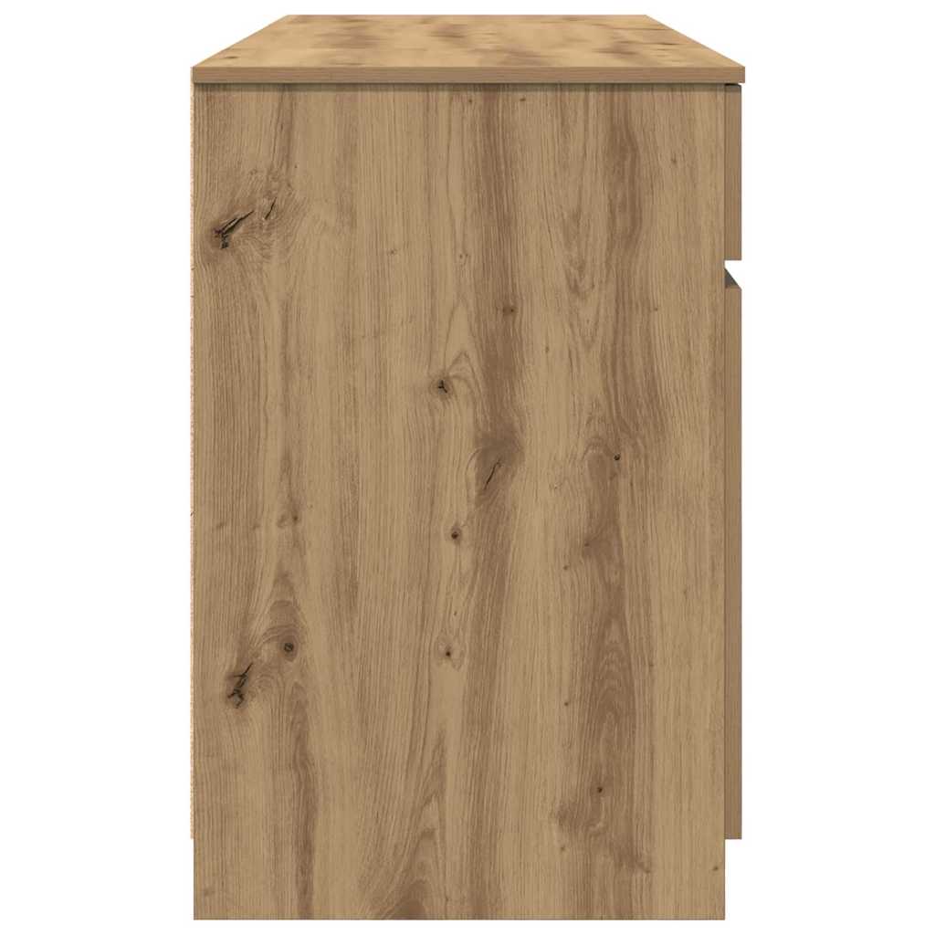 Skrivebord med dør artisan eik 140 x 49 x 76 cm Konstruert tre