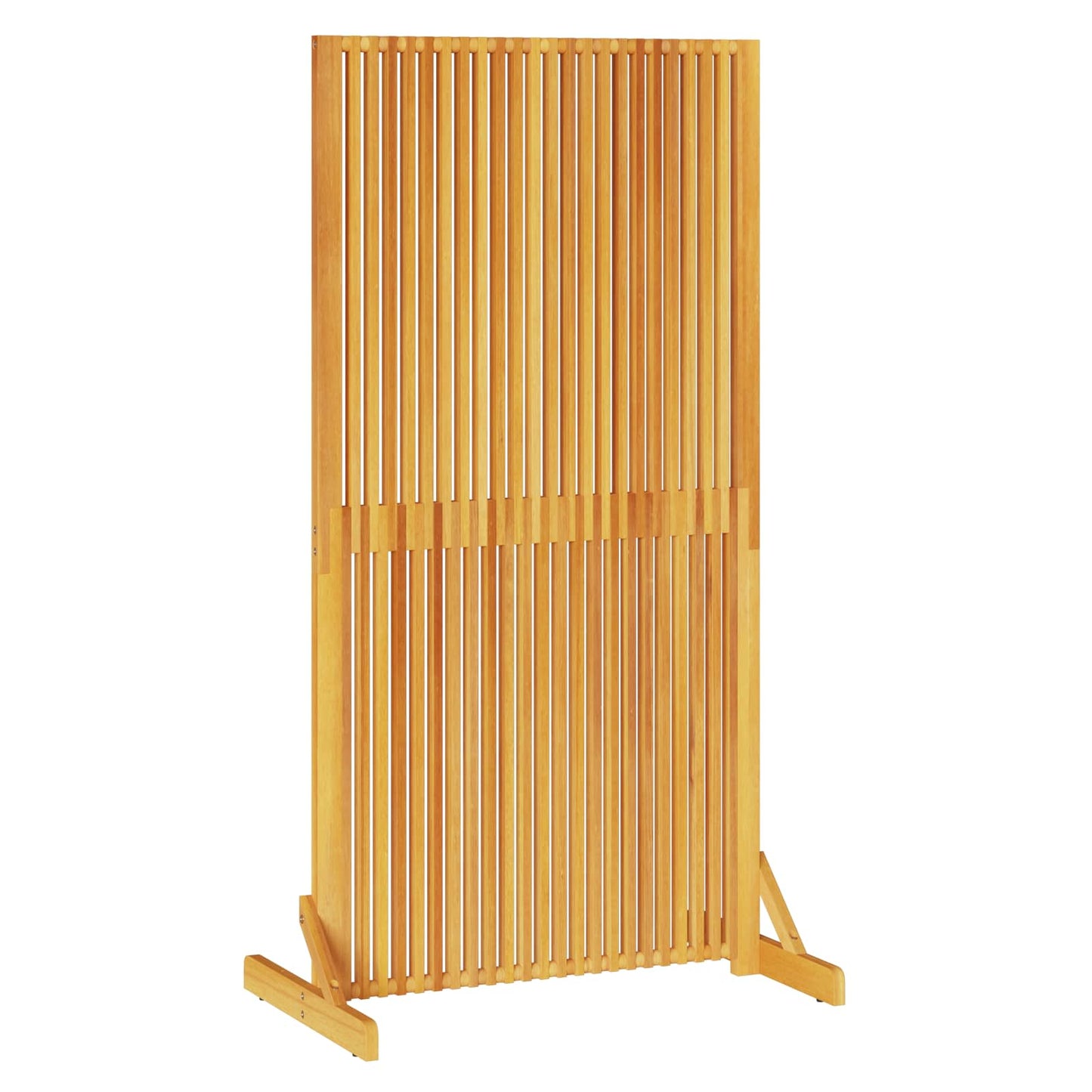 Personvernsvegg Brun 79.5 x 50 x 150 cm Massivt akasietre vidaXL