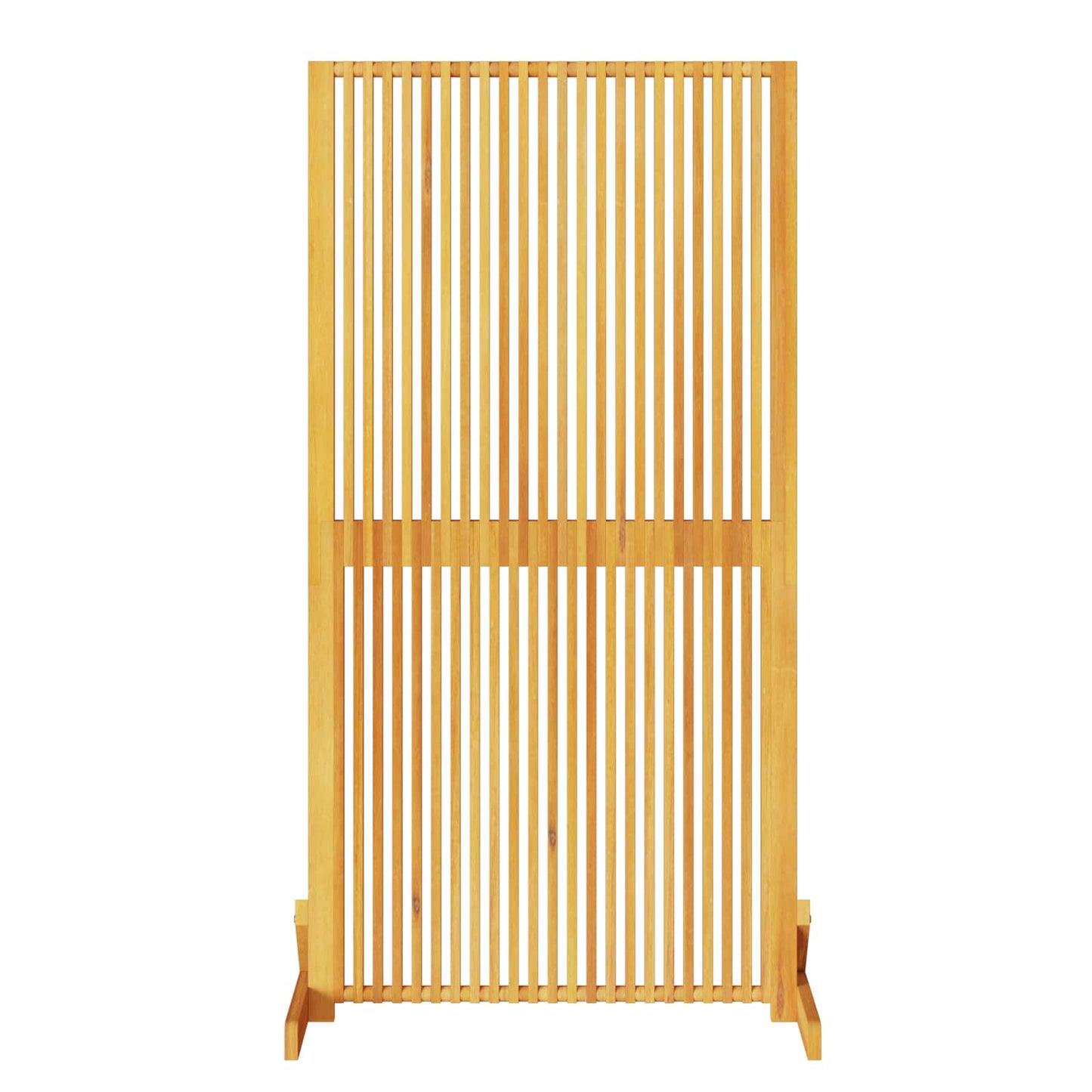Personvernsvegg Brun 79.5 x 50 x 150 cm Massivt akasietre vidaXL