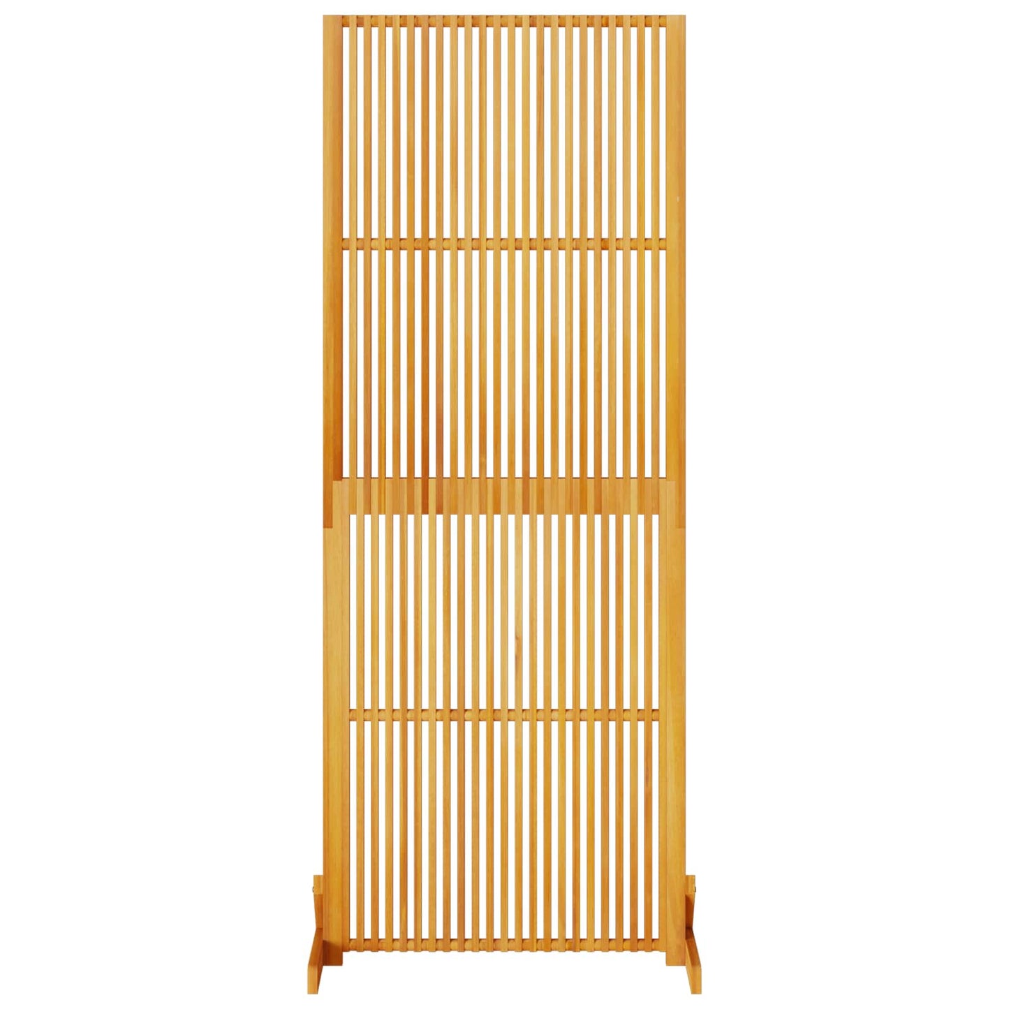 Personvernsvegg Brun 79.5 x 50 x 200 cm Massivt akasietre vidaXL