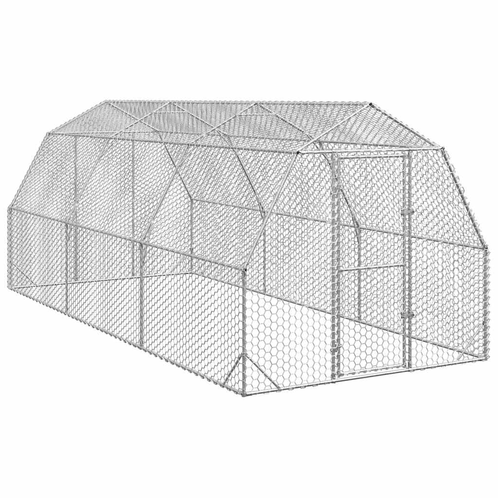 Kyllingløp 2,5x6x2,25 m galvanisert stål