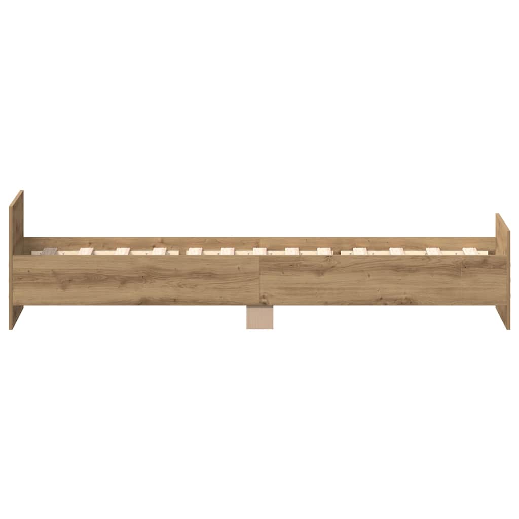 Sengeramme uten madrass artisan eik 90x200 cm konstruert tre