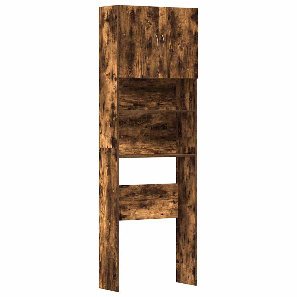 Vaskemaskinskap sonoma eik 64x24x190 cm konstruert tre