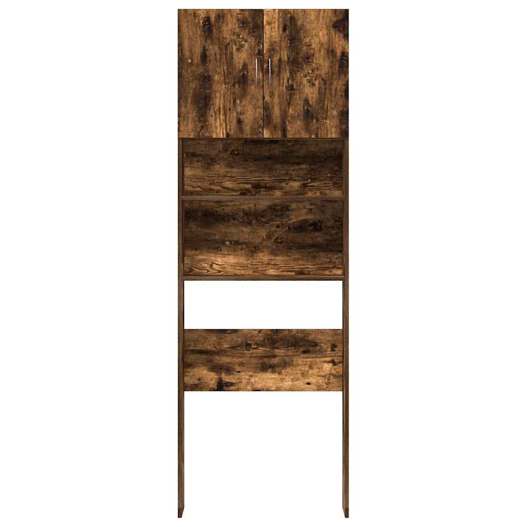 Vaskemaskinskap sonoma eik 64x24x190 cm konstruert tre