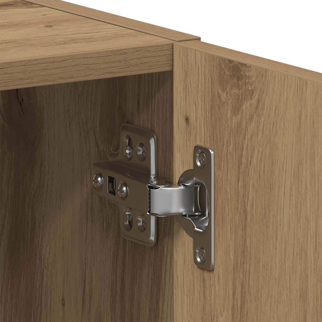 Vaskemaskinskap artisan eik 64x24x190 cm konstruert tre