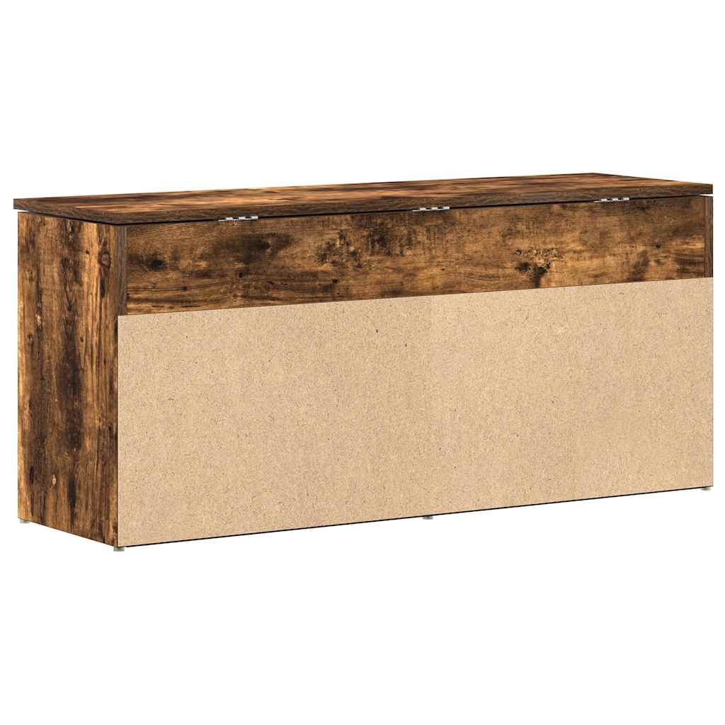 Skobenk røkt eik 102x30,5x45 cm konstruert tre