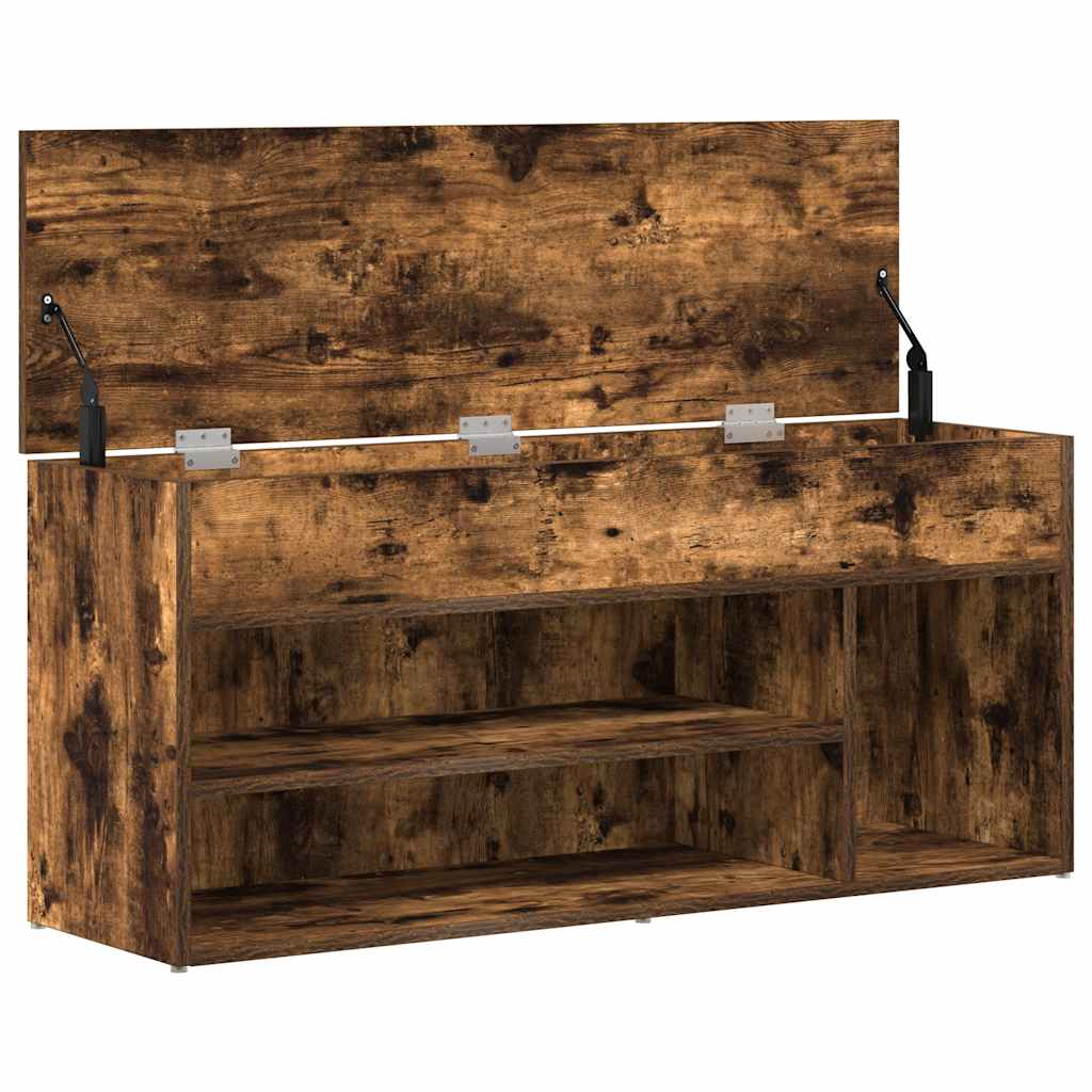Skobenk røkt eik 102x30,5x45 cm konstruert tre