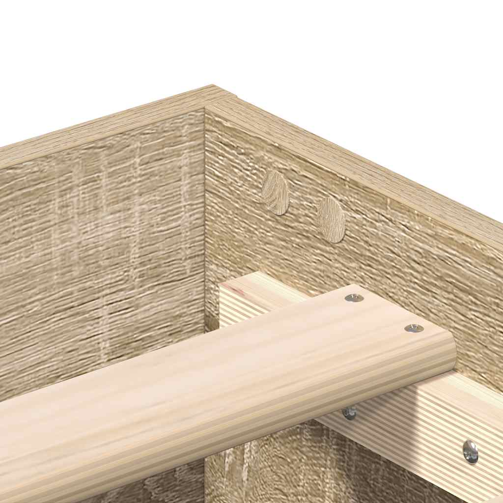 Sengeramme uten madrass sonoma eik 100x200 cm konstruert tre