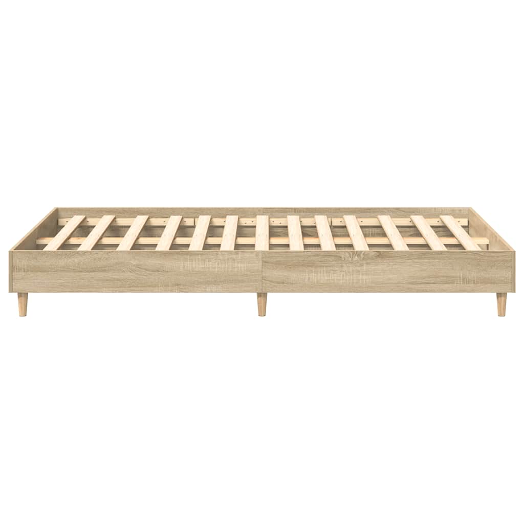 Sengeramme uten madrass sonoma eik 140x190 cm konstruert tre