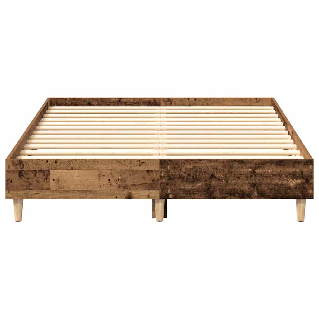 Sengeramme uten madrass gammelt tre 135x190 cm konstruert tre