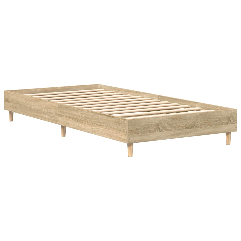 Sengeramme uten madrass sonoma eik 75x190 cm konstruert tre