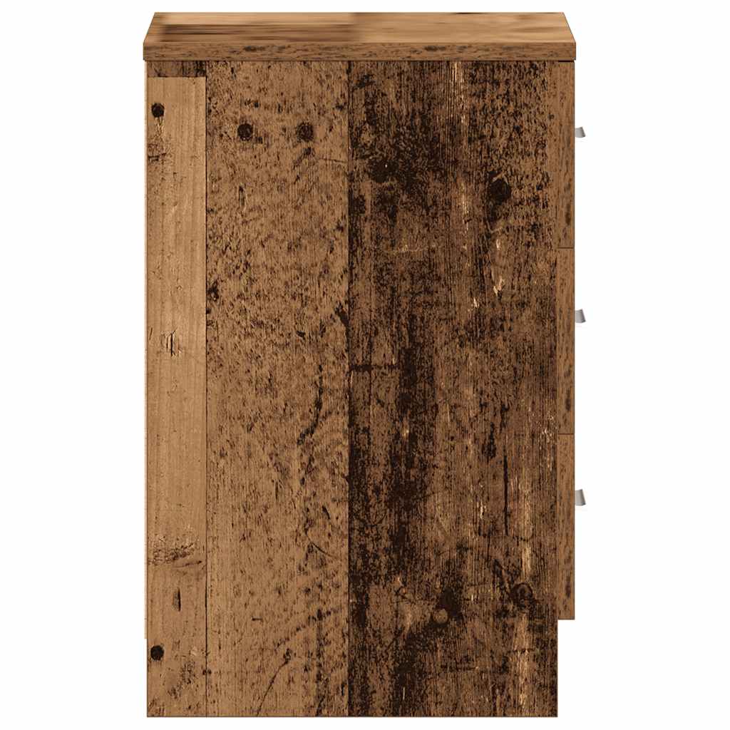 Nattbord gammelt tre 38x35x55 cm konstruert tre
