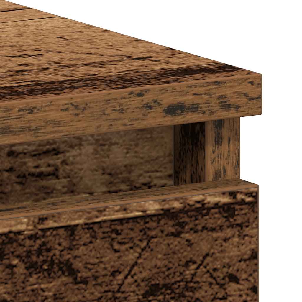 Skrivebord gammelt tre 90x45x76 cm konstruert tre