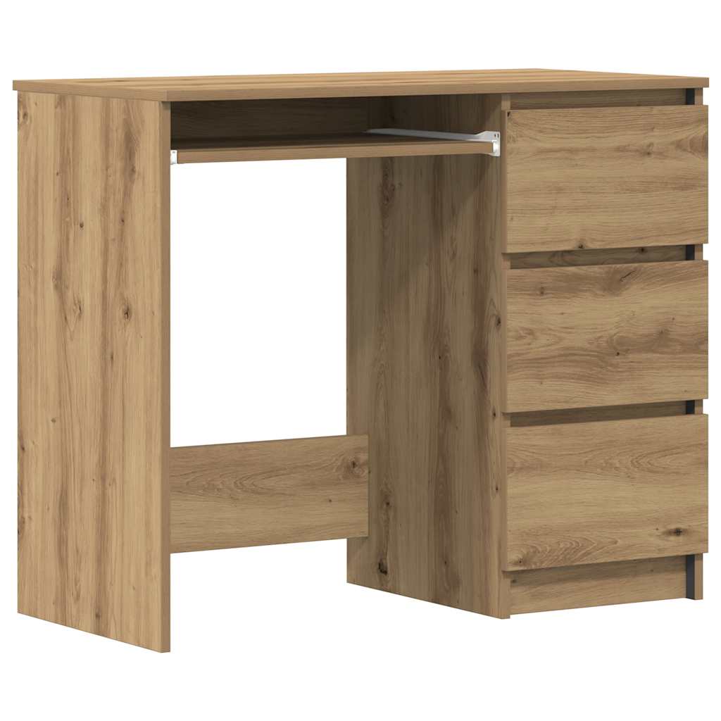 Skrivebord artisan eik 90x45x76 cm konstruert tre
