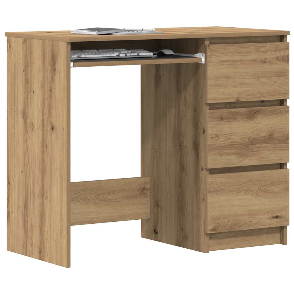 Skrivebord artisan eik 90x45x76 cm konstruert tre