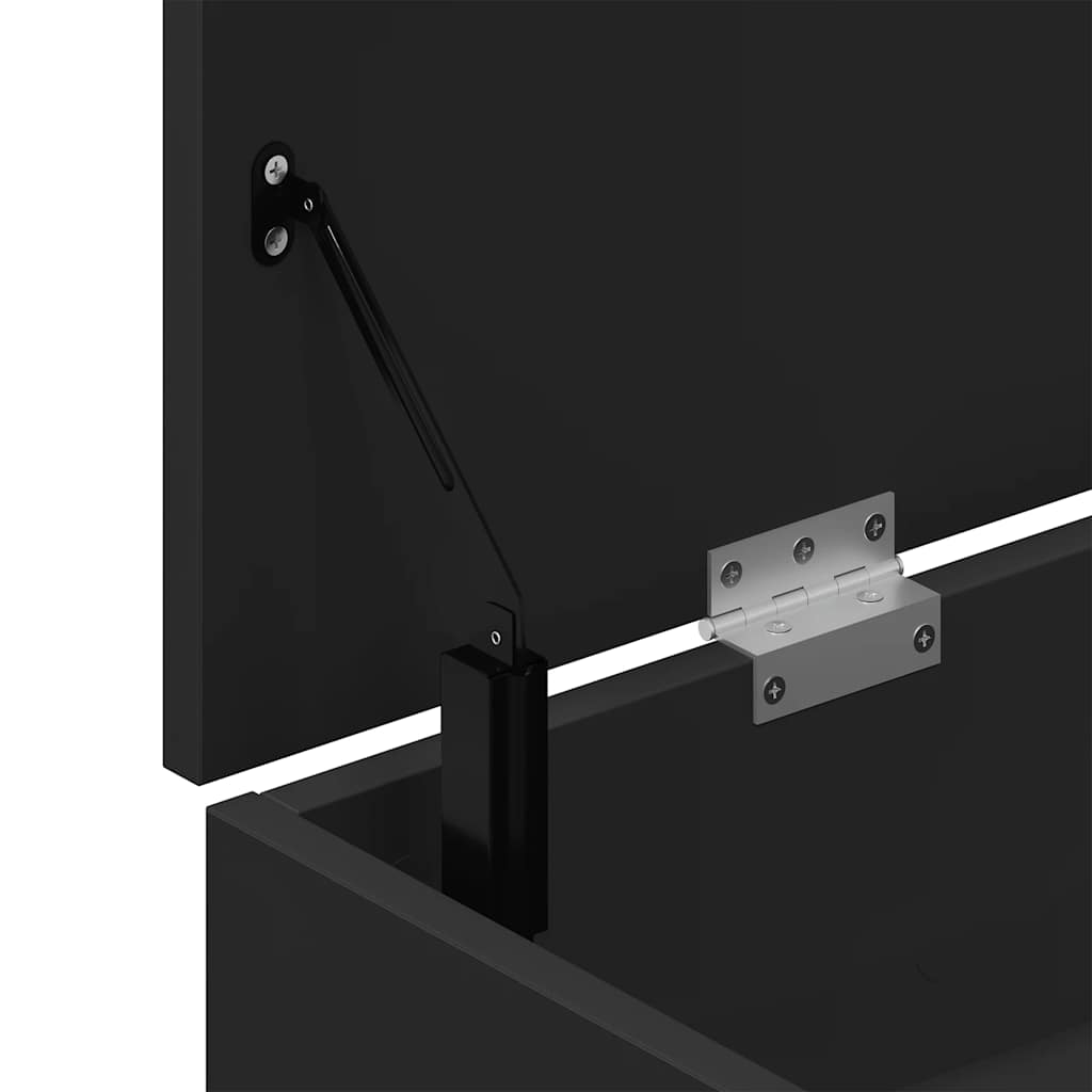 Skobenk svart 102x30,5x45 cm konstruert tre