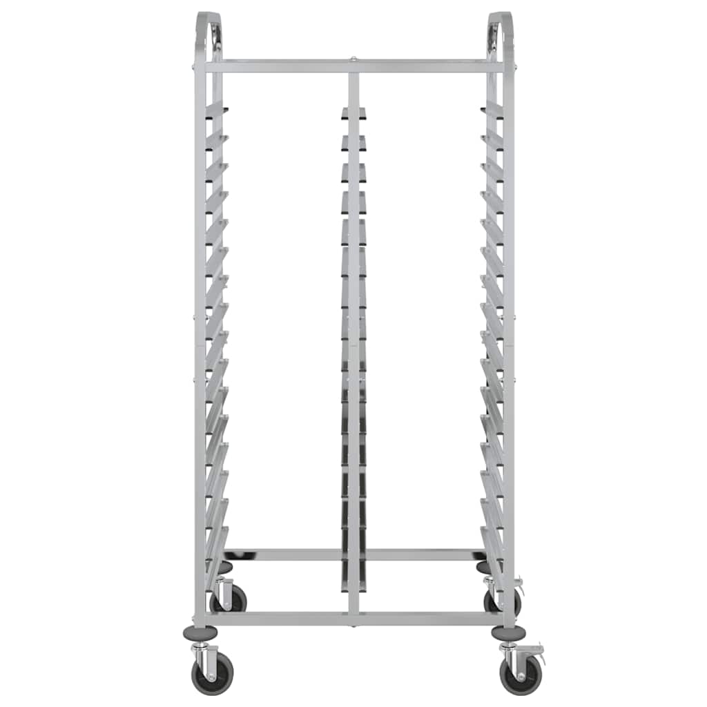 brettvogn med 32 GN-beholdere 75x55x162,5 cm rustfritt stål