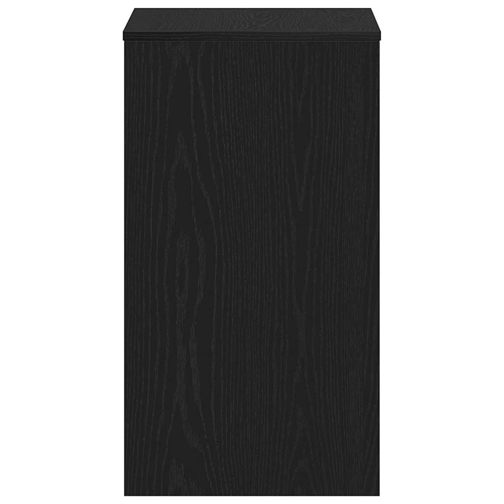 Skrivebord svart eik 90x40x72 cm konstruert tre