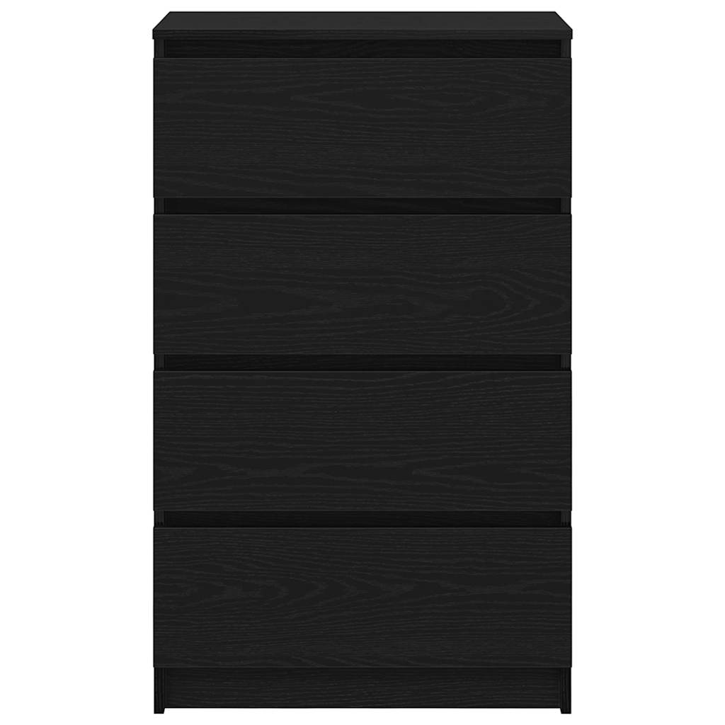 Skjenk svart eik 60x35x98,5 cm konstruert tre