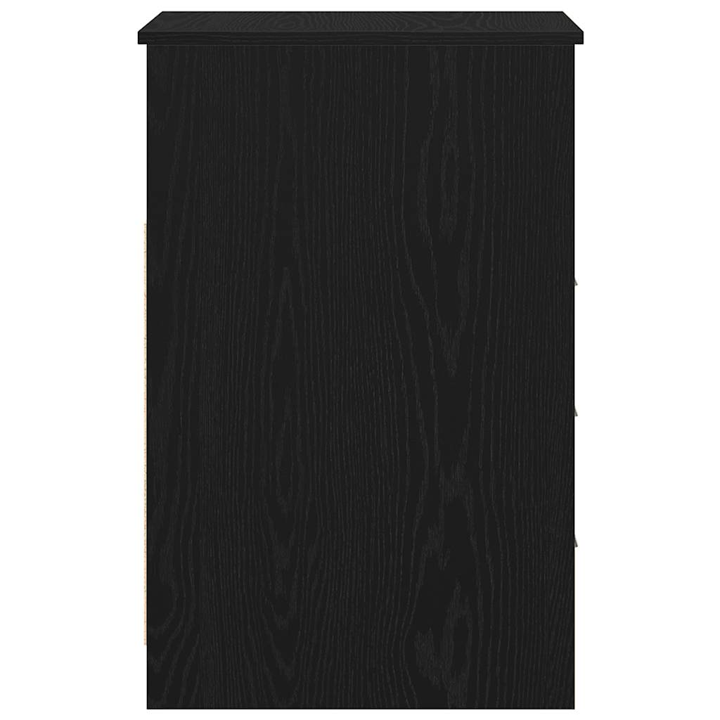 Kommode svart eik 40x50x76 cm konstruert tre