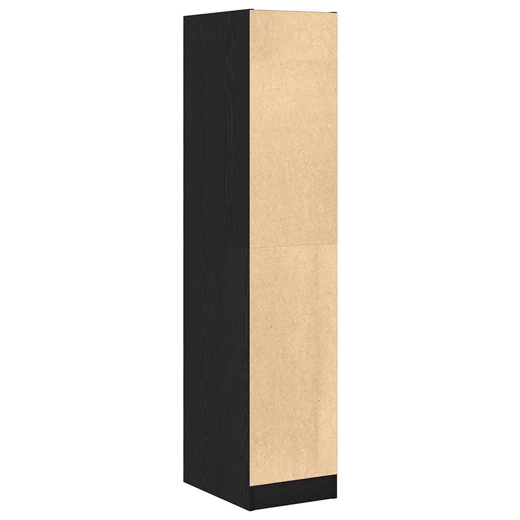 Apotekskap svart eik 30x41x144,5 cm konstruert tre