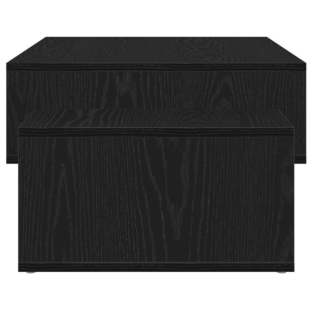 Salongbord svart eik 105x55x32 cm konstruert tre