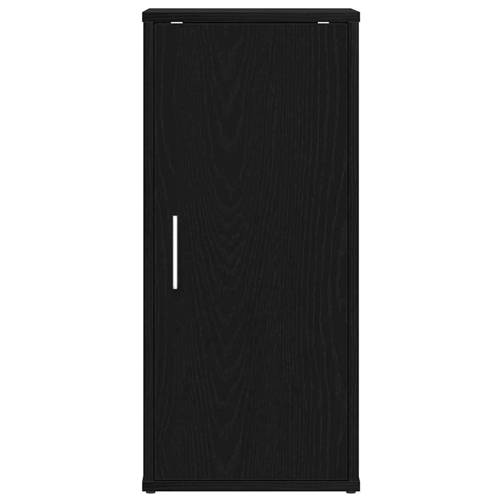 Skoskap svart eik 32x35x70 cm konstruert tre