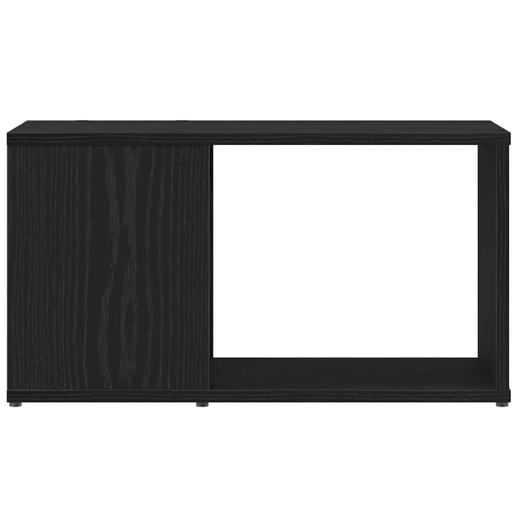 TV-benk svart eik 60x24x32 cm konstruert tre