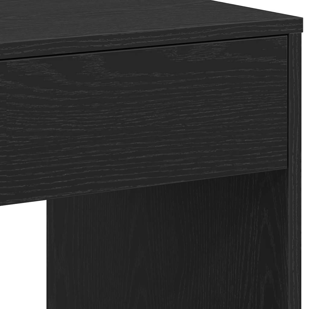 Skrivebord svart eik 101x50x76,5 cm konstruert tre