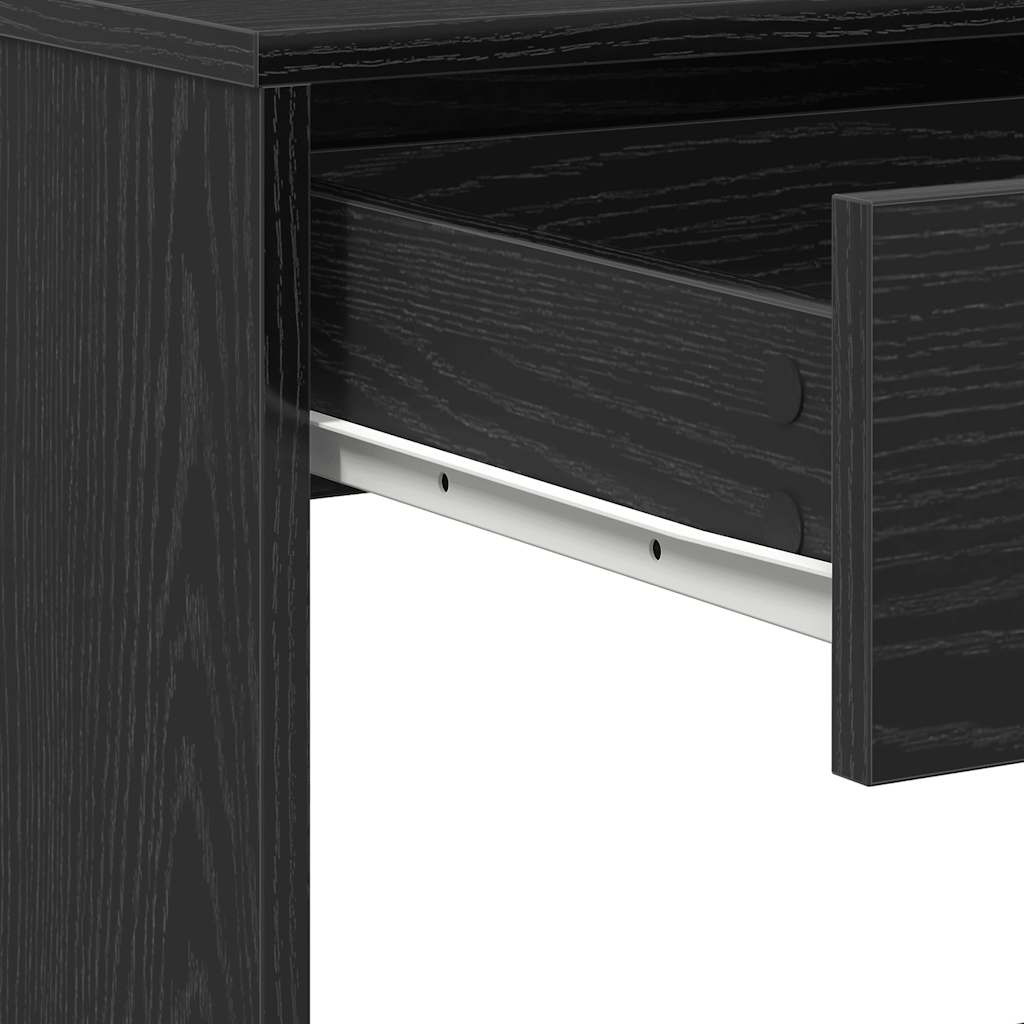 Skrivebord svart eik 101x50x76,5 cm konstruert tre
