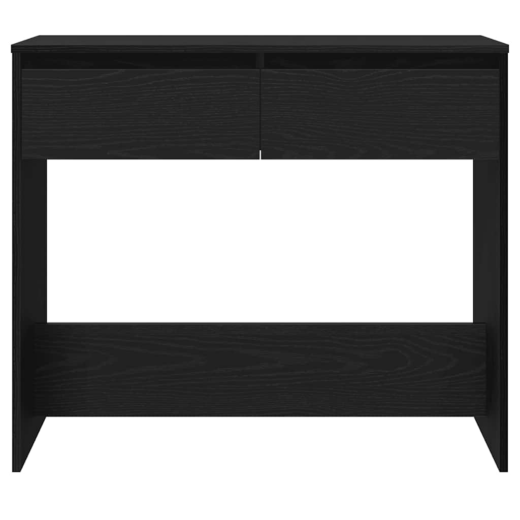 Konsollbord svart eik 89x41x76,5 cm konstruert tre