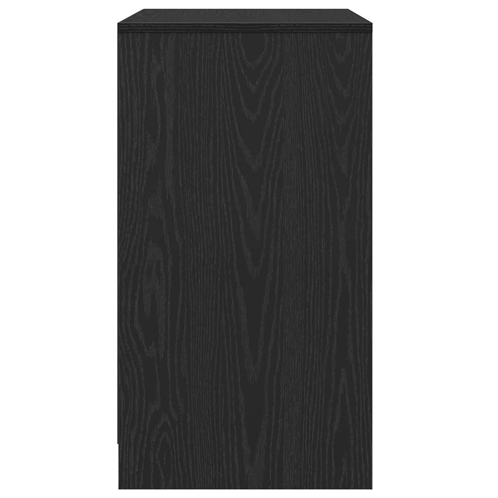 Skjenk svart eik 70x41x75 cm konstruert tre