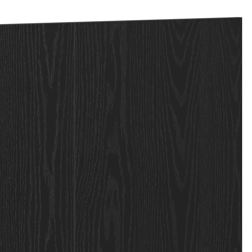 Seng Hodegjerde Svart Eik 160 x 1.5 x 80.5 cm Konstruert tre