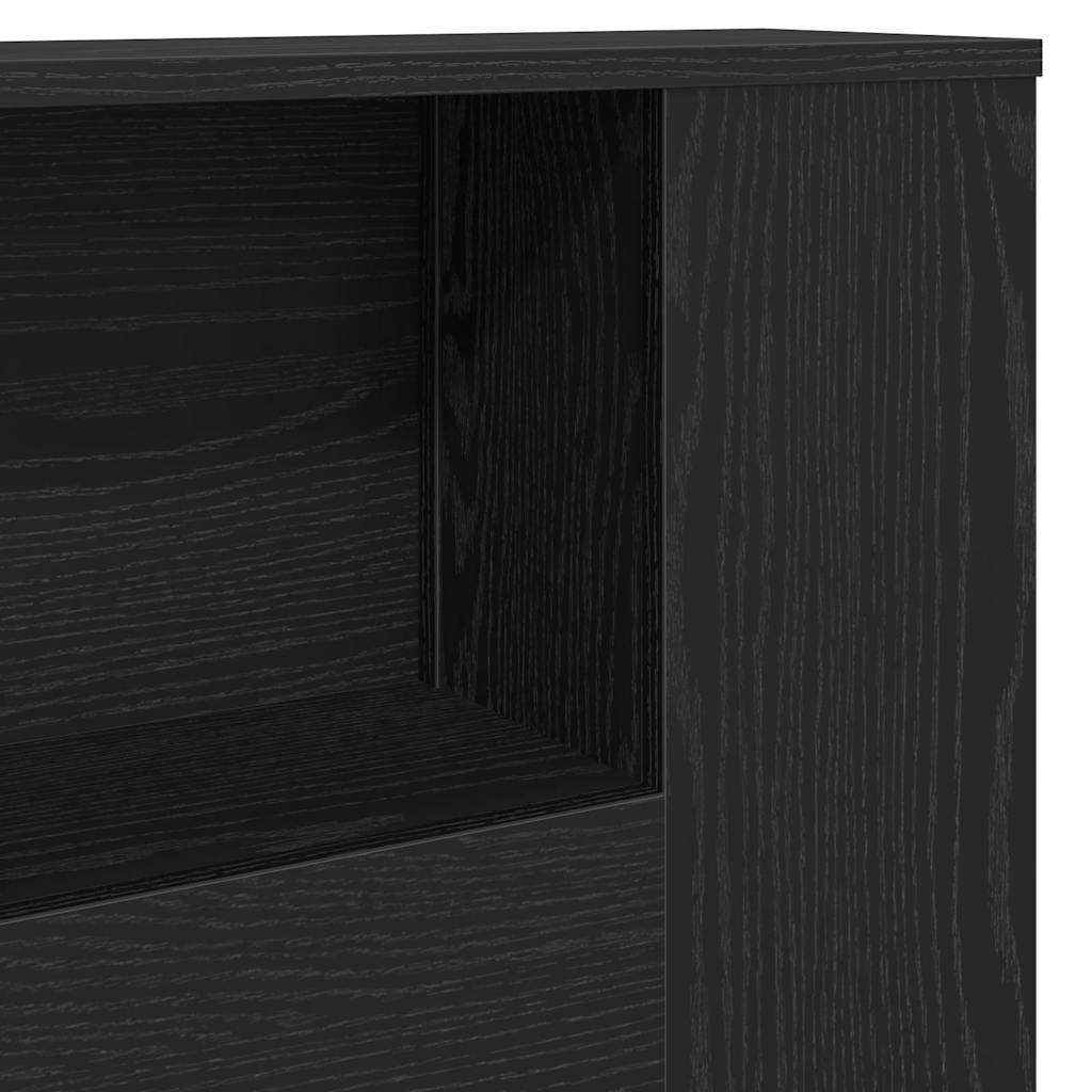 Hodegavlskap Svart Eik 180 x 18,5 x 102,5 cm Konstruert tre