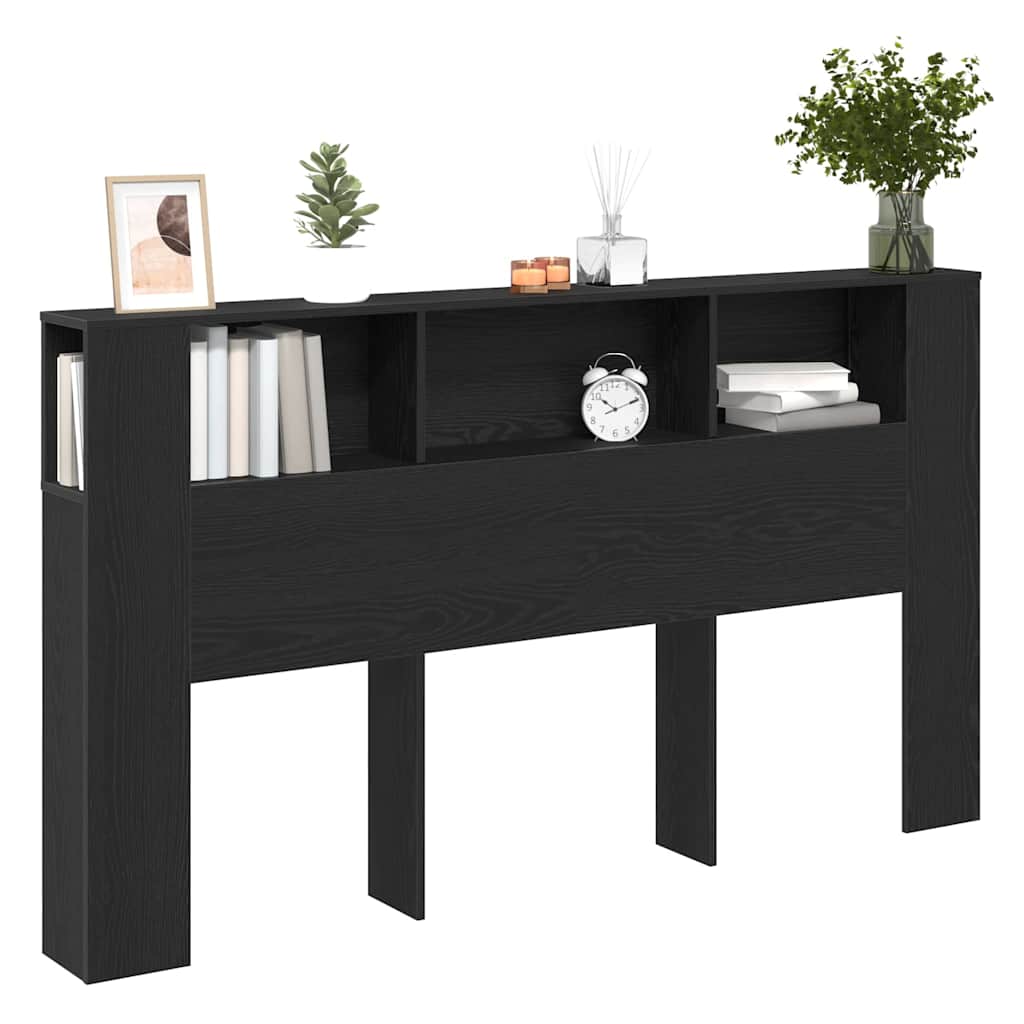 Hodegavlskap Svart Eik 180 x 18,5 x 102,5 cm Konstruert tre