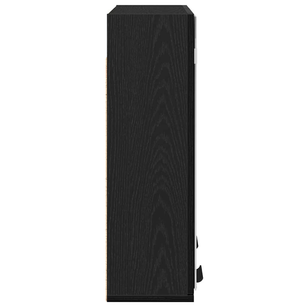 Speilskap med hylle Svart Eik 64 x 20 x 67 cm Konstruert tre