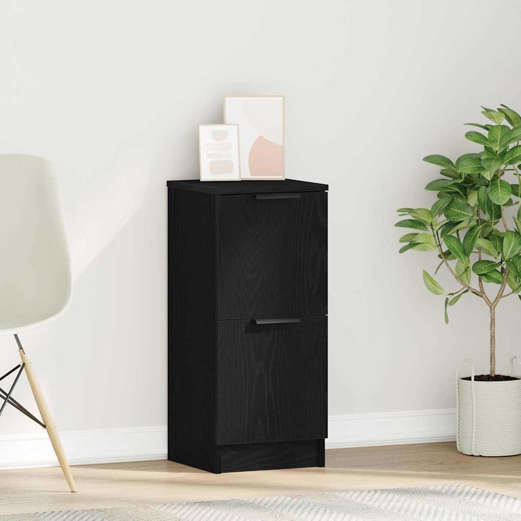 Serviesskap Svart Eik 30 x 30 x 70 cm Konstruert tre
