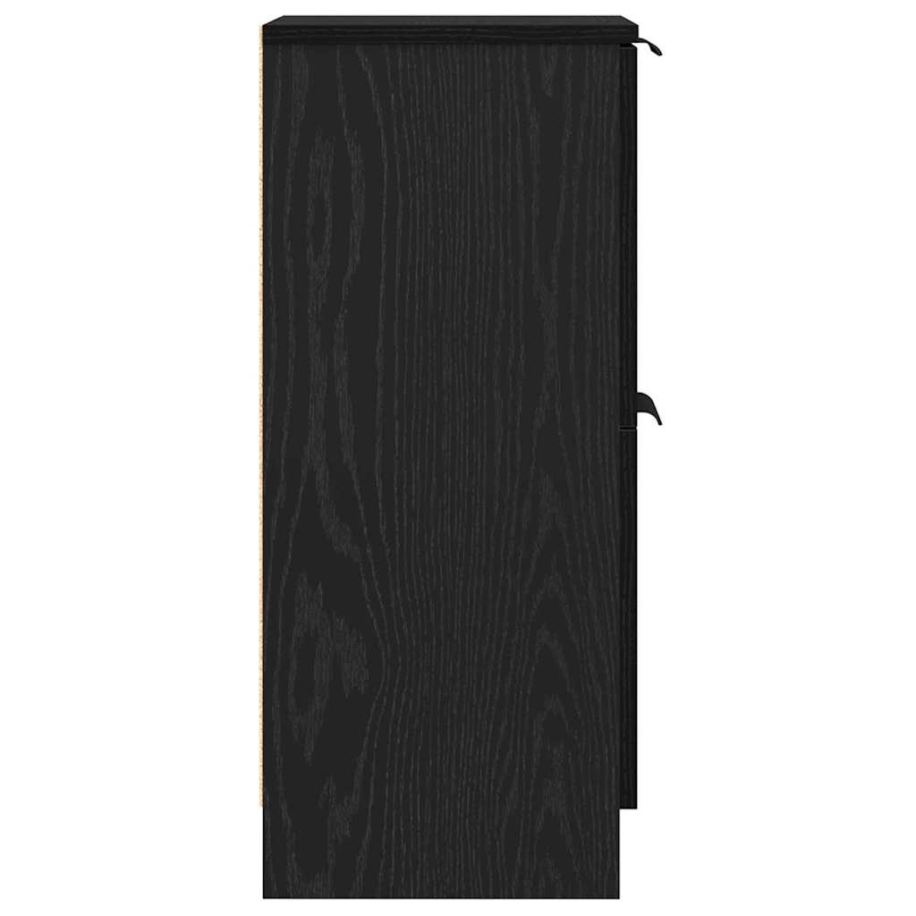 Serviesskap Svart Eik 30 x 30 x 70 cm Konstruert tre