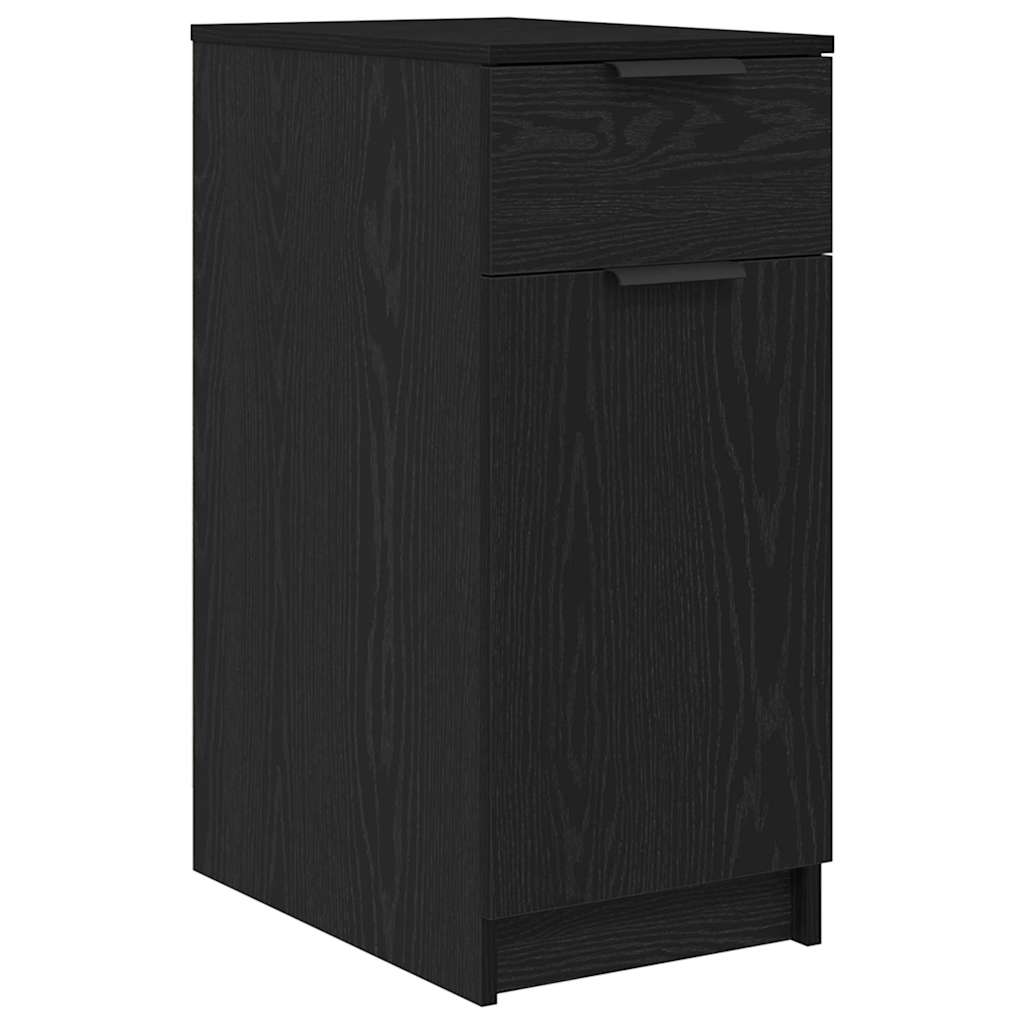 Kontorskap Svart Eik 33 x 50 x 75 cm Konstruert tre